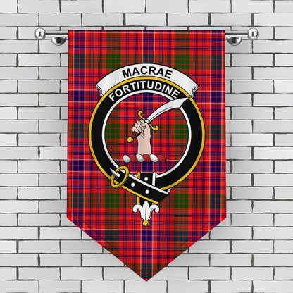 MacRae Modern Tartan Crest Gonfalon