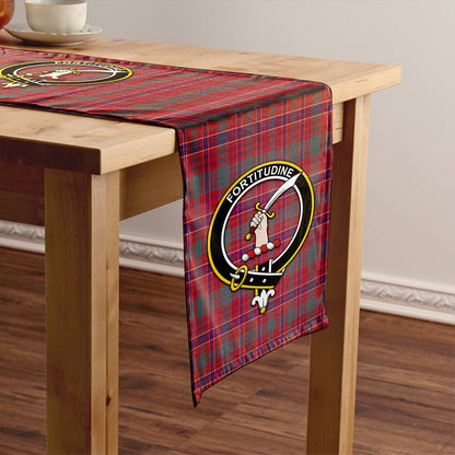 MacRae Weathered Tartan Crest Table Runner