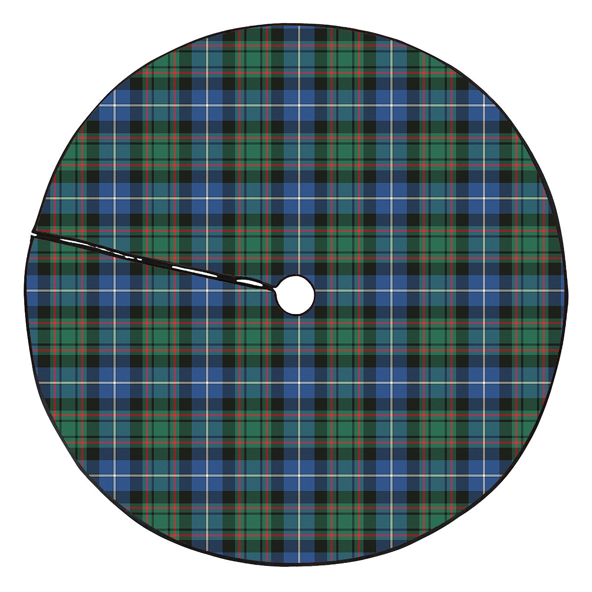 MacRae Hunting Ancient Tartan Plaid Christmas Tree Skirt