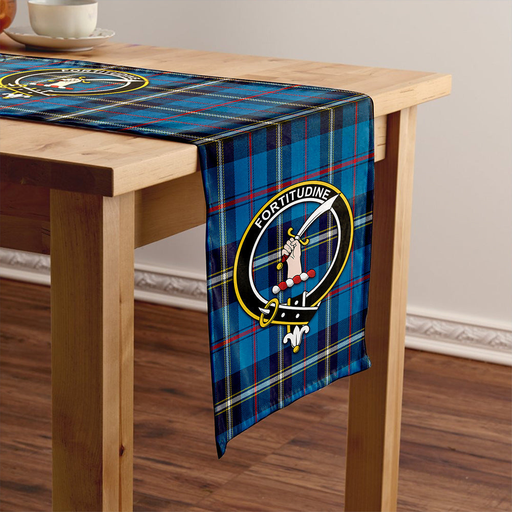 MacRae of America Modern Tartan Crest Table Runner