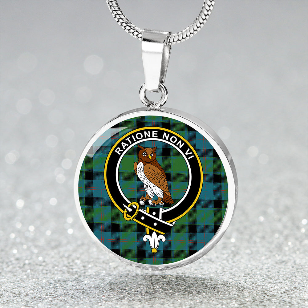 MacTaggart Ancient Tartan Crest Circle Necklace