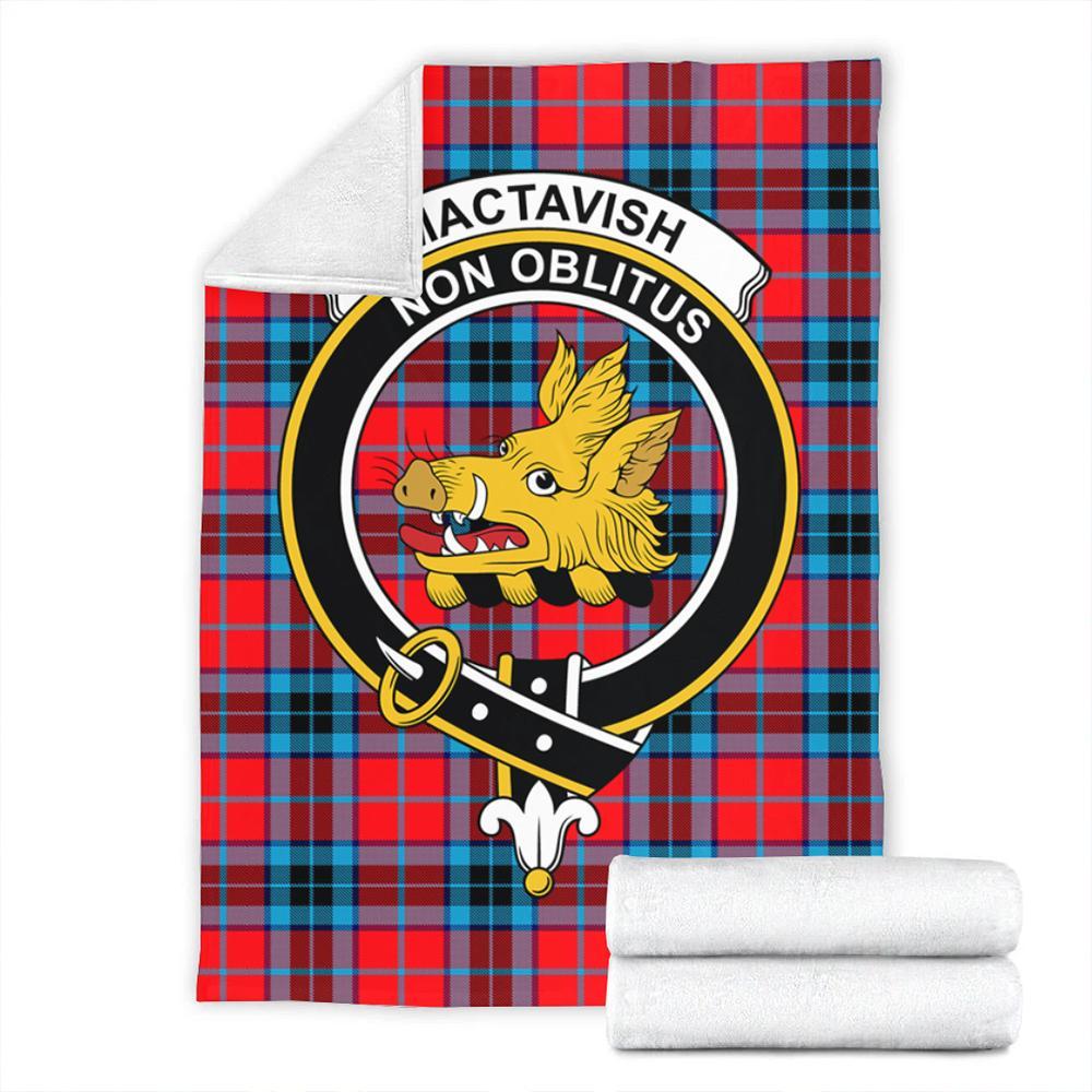 MacTavish Modern Tartan Crest Premium Blanket