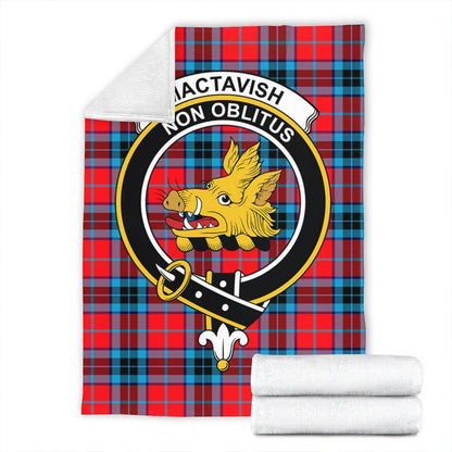 MacTavish Modern Tartan Crest Premium Blanket