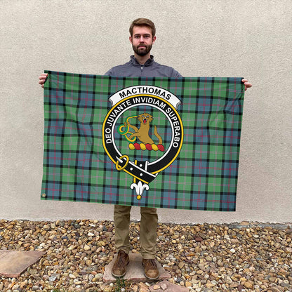 MacThomas Ancient Tartan Classic Crest House Flag