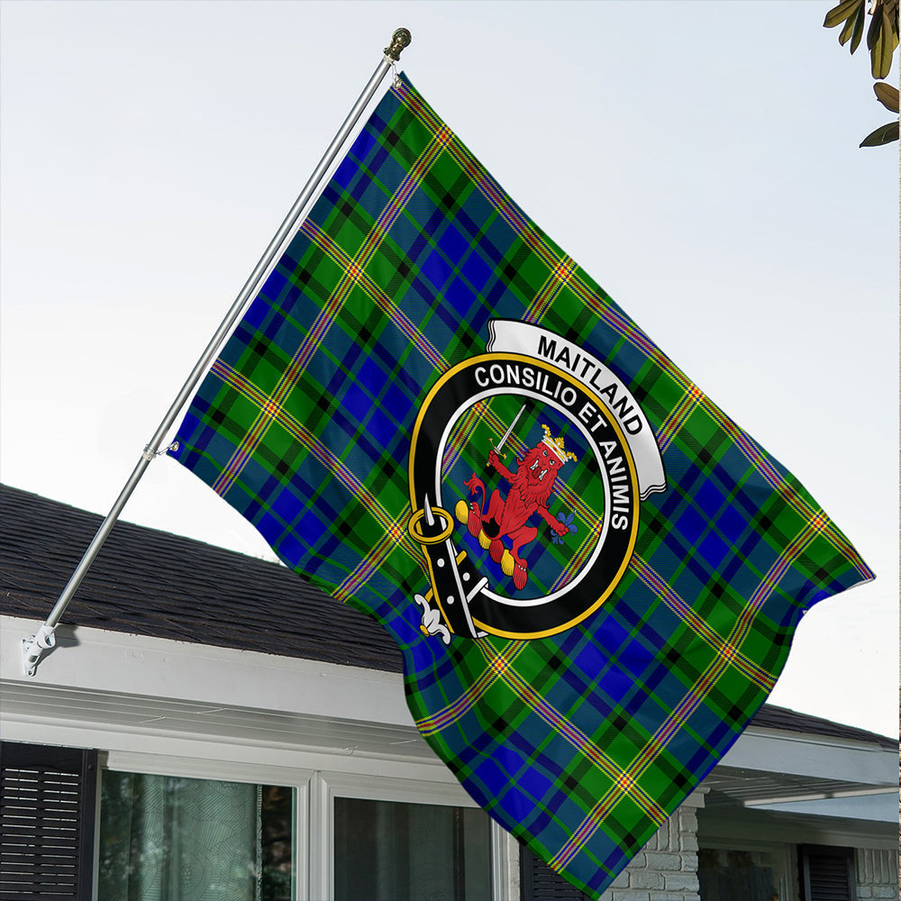 Maitland Tartan Classic Crest House Flag