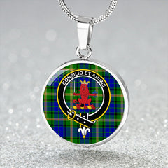Maitland Tartan Crest Circle Necklace