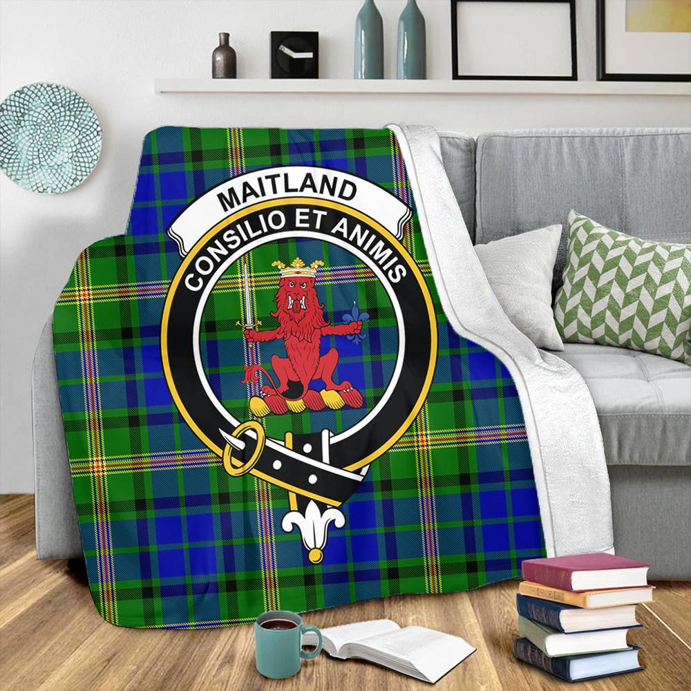 Maitland Tartan Crest Premium Blanket