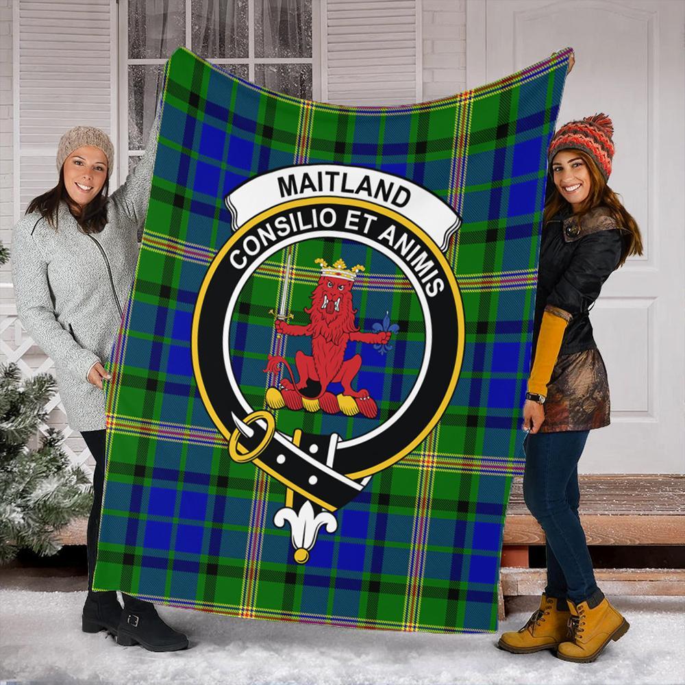 Maitland Tartan Crest Premium Blanket