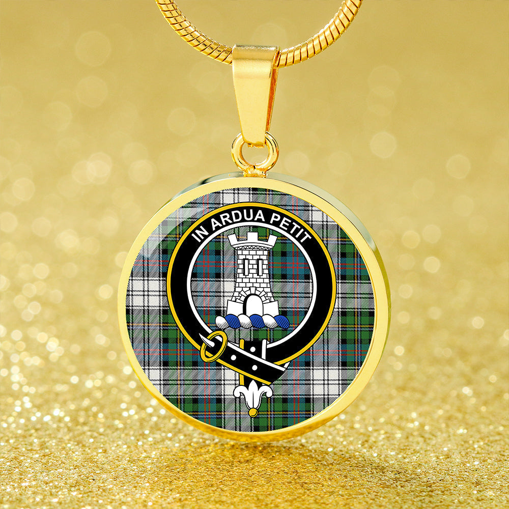 Malcolm Dress Ancient Tartan Crest Circle Necklace