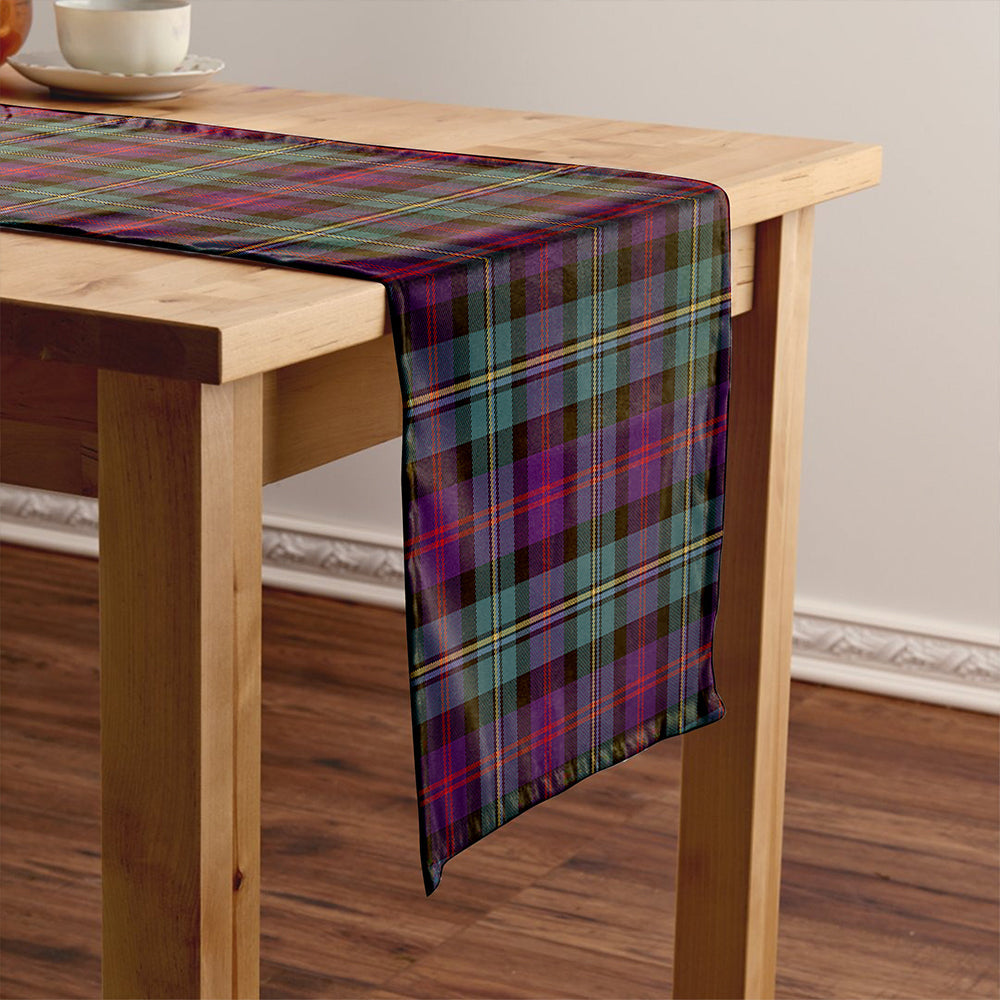 Malcolm Weathered Tartan Crest Table Runner