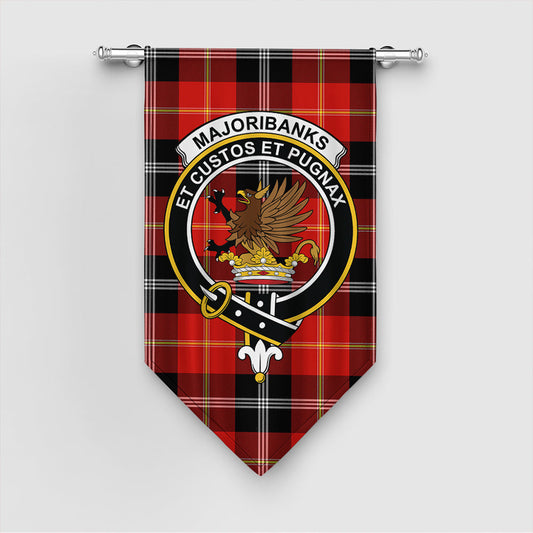 Marjoribanks Tartan Crest Gonfalon