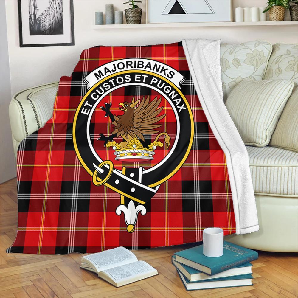 Marjoribanks Tartan Crest Premium Blanket