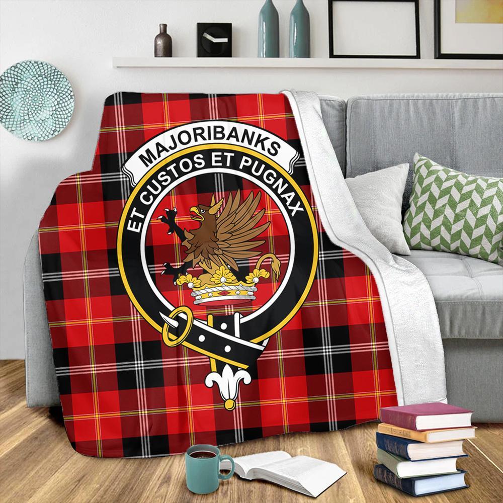 Marjoribanks Tartan Crest Premium Blanket