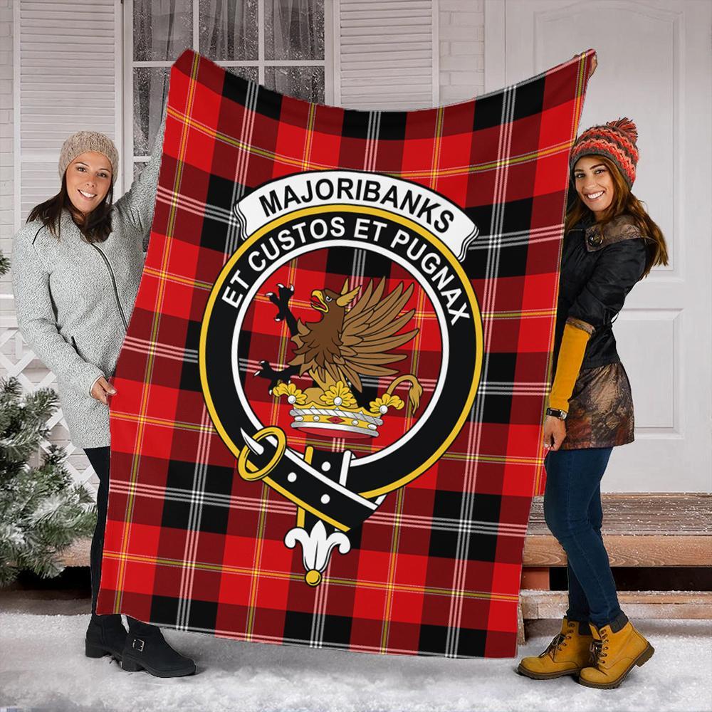 Marjoribanks Tartan Crest Premium Blanket