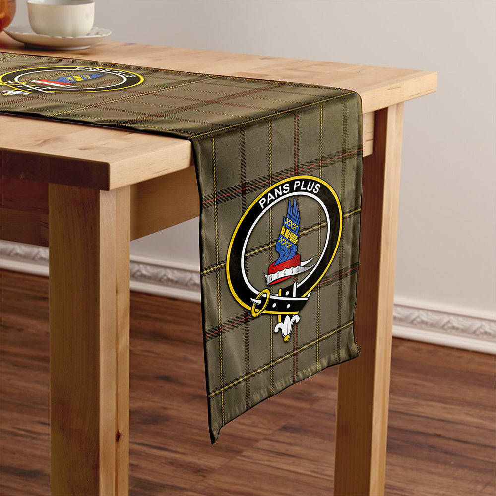 Marr Weathered Tartan Crest Table Runner