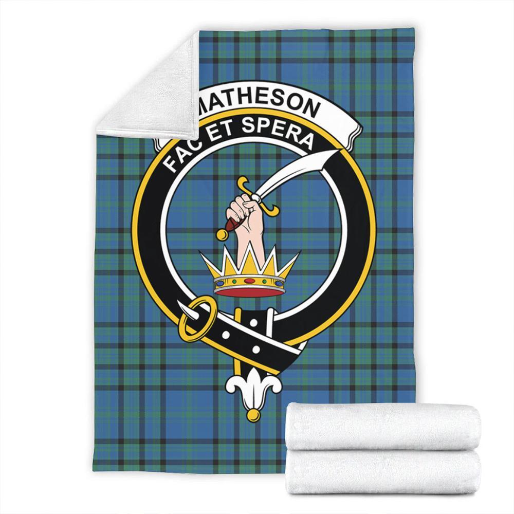 Matheson Hunting Ancient Tartan Crest Premium Blanket