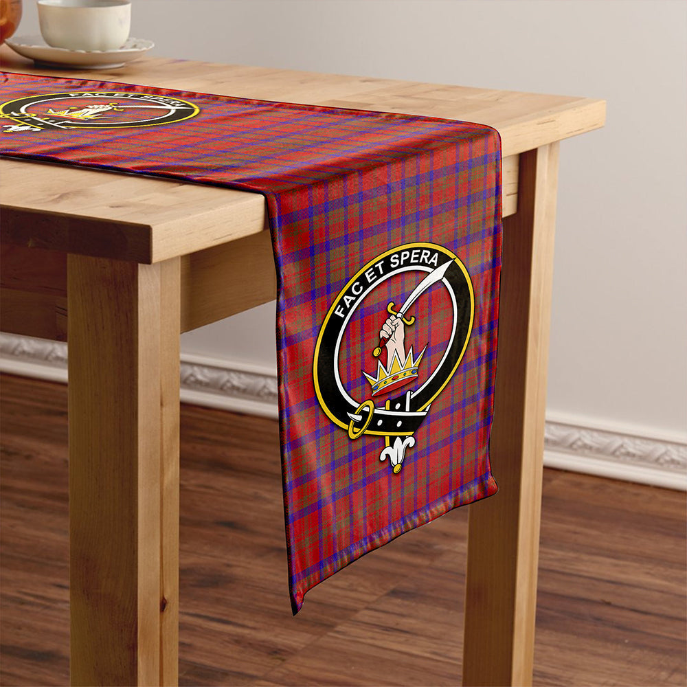 Matheson Weathered Tartan Crest Table Runner