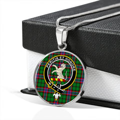 McGeachie Tartan Crest Circle Necklace