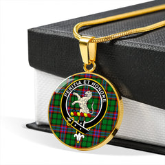 McGeachie Tartan Crest Circle Necklace