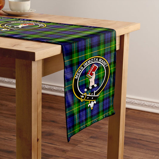 Meldrum Tartan Crest Table Runner