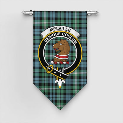 Melville Tartan Crest Gonfalon