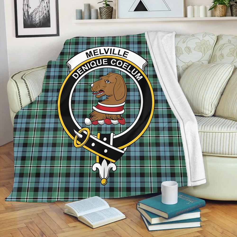 Melville Tartan Crest Premium Blanket