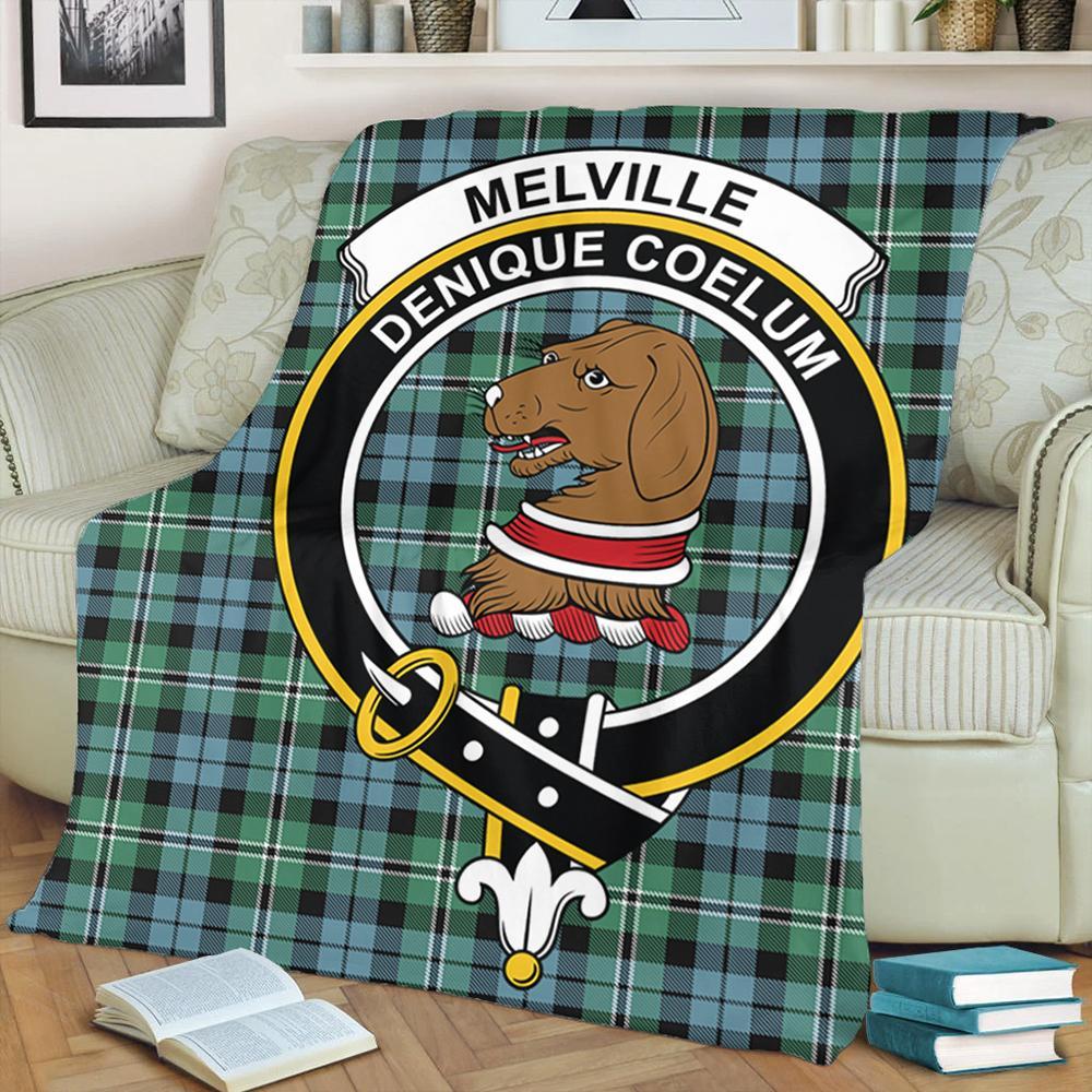 Melville Tartan Crest Premium Blanket