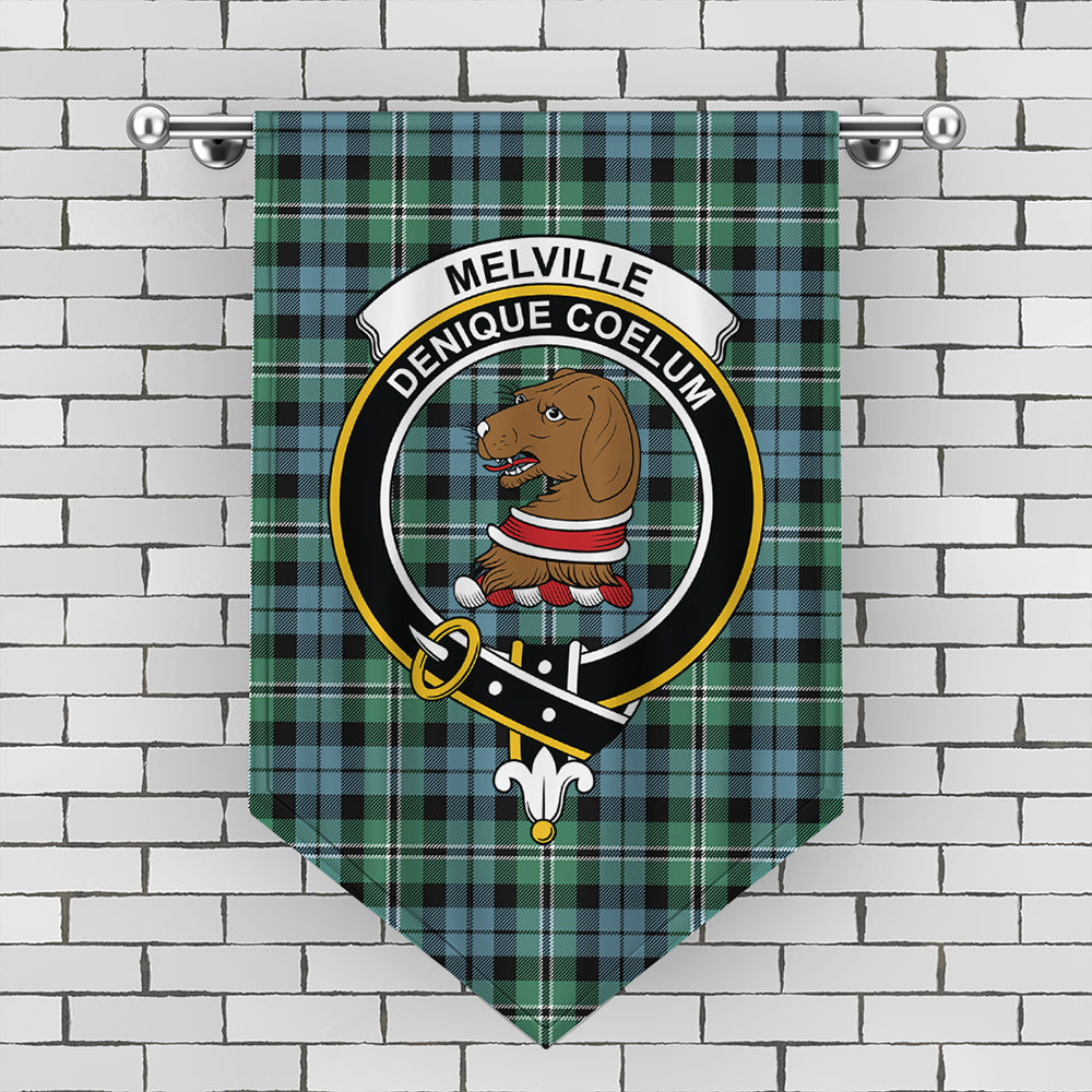 Melville Tartan Crest Gonfalon