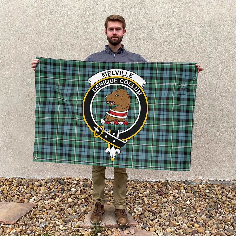 Melville Tartan Classic Crest House Flag