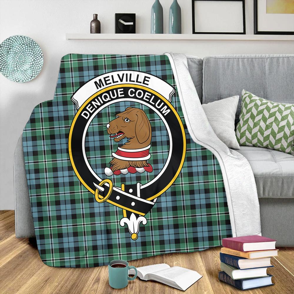 Melville Tartan Crest Premium Blanket