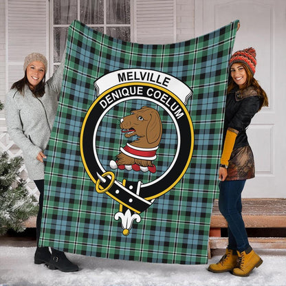 Melville Tartan Crest Premium Blanket