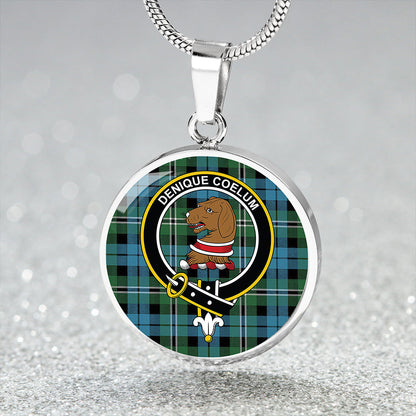 Melville Ancient Tartan Crest Circle Necklace