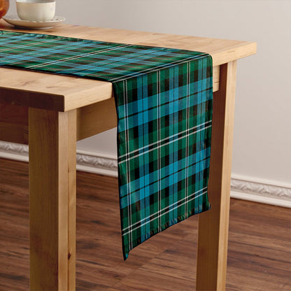 Melville Modern Tartan Crest Table Runner