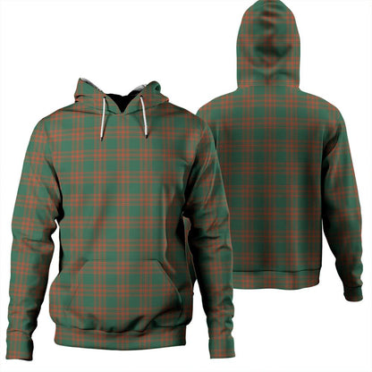 Menzies Green Ancient Tartan Plaid Hoodie