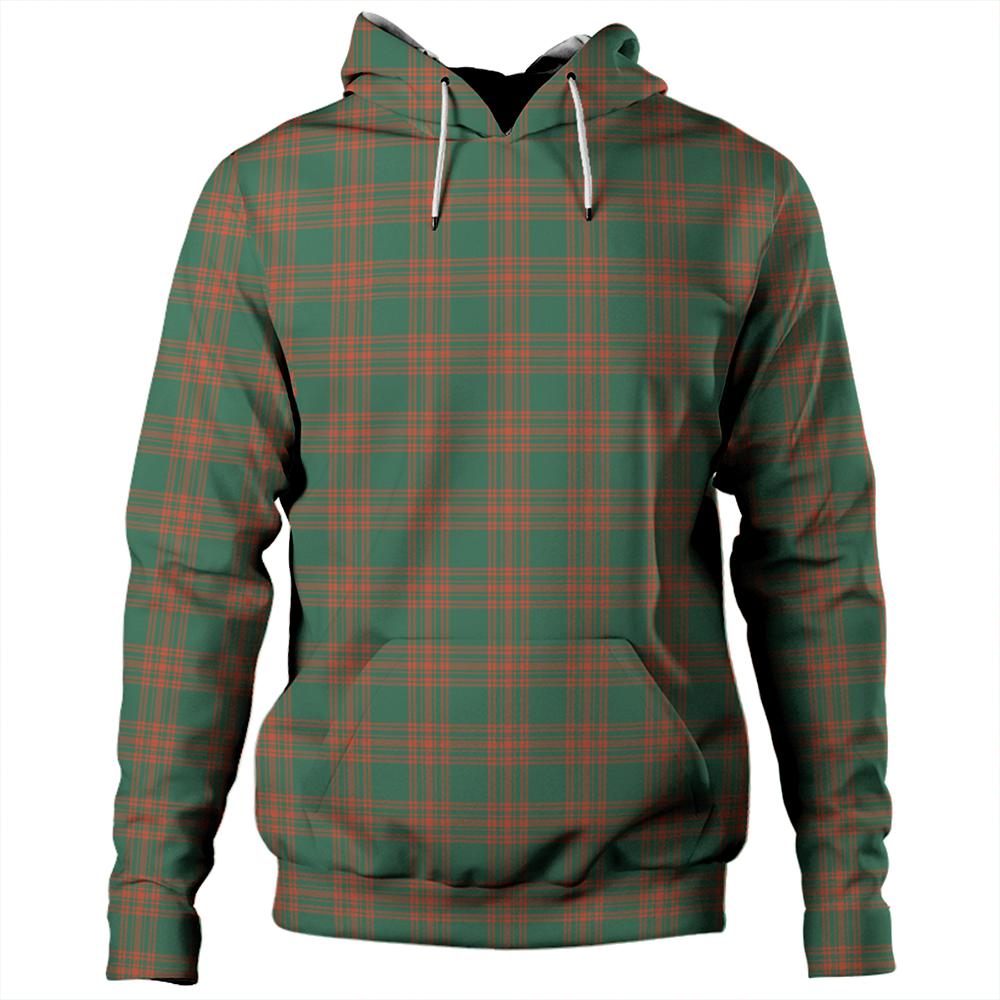 Menzies Green Ancient Tartan Plaid Hoodie