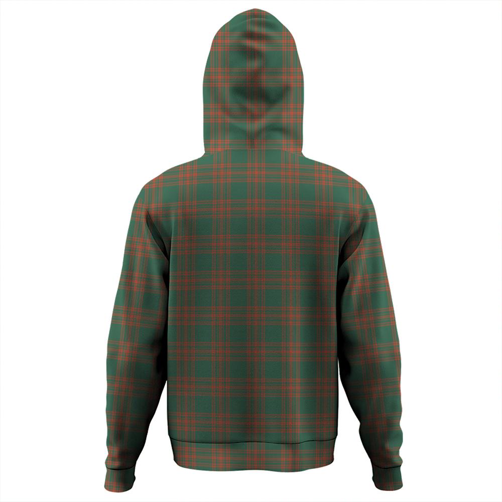 Menzies Green Ancient Tartan Plaid Hoodie