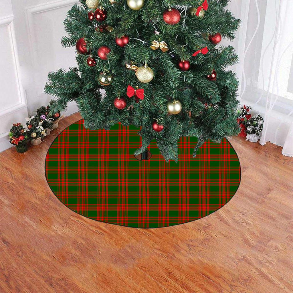 Menzies Green Modern Tartan Plaid Christmas Tree Skirt