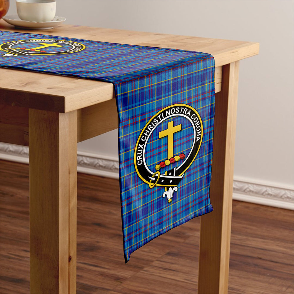 Mercer Modern Tartan Crest Table Runner