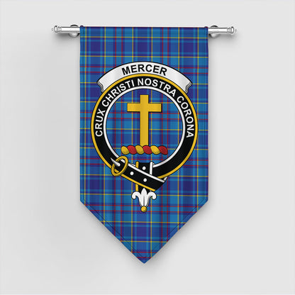 Mercer Modern Tartan Crest Gonfalon