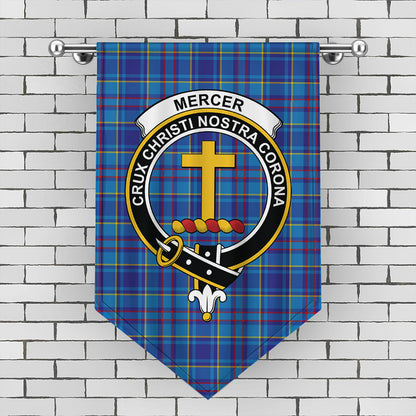 Mercer Modern Tartan Crest Gonfalon