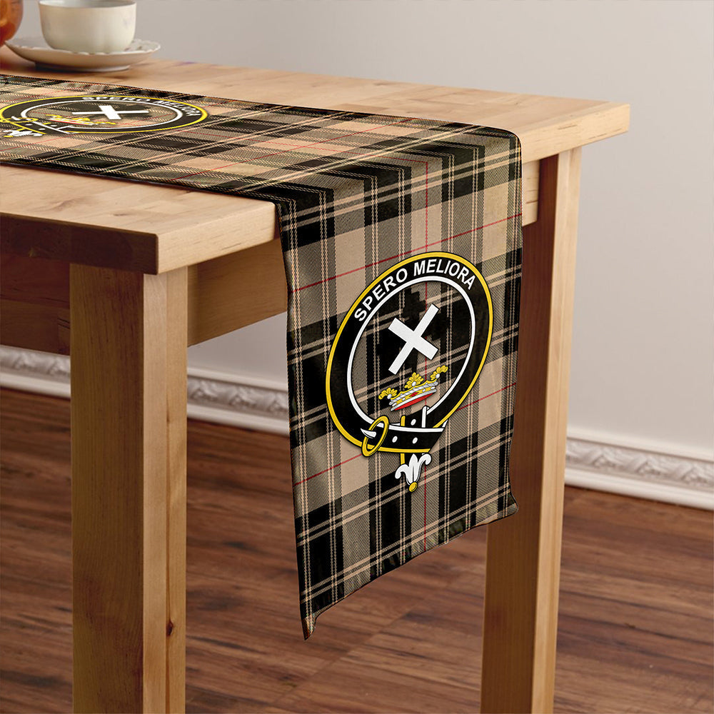 Moffat Weathered Tartan Crest Table Runner