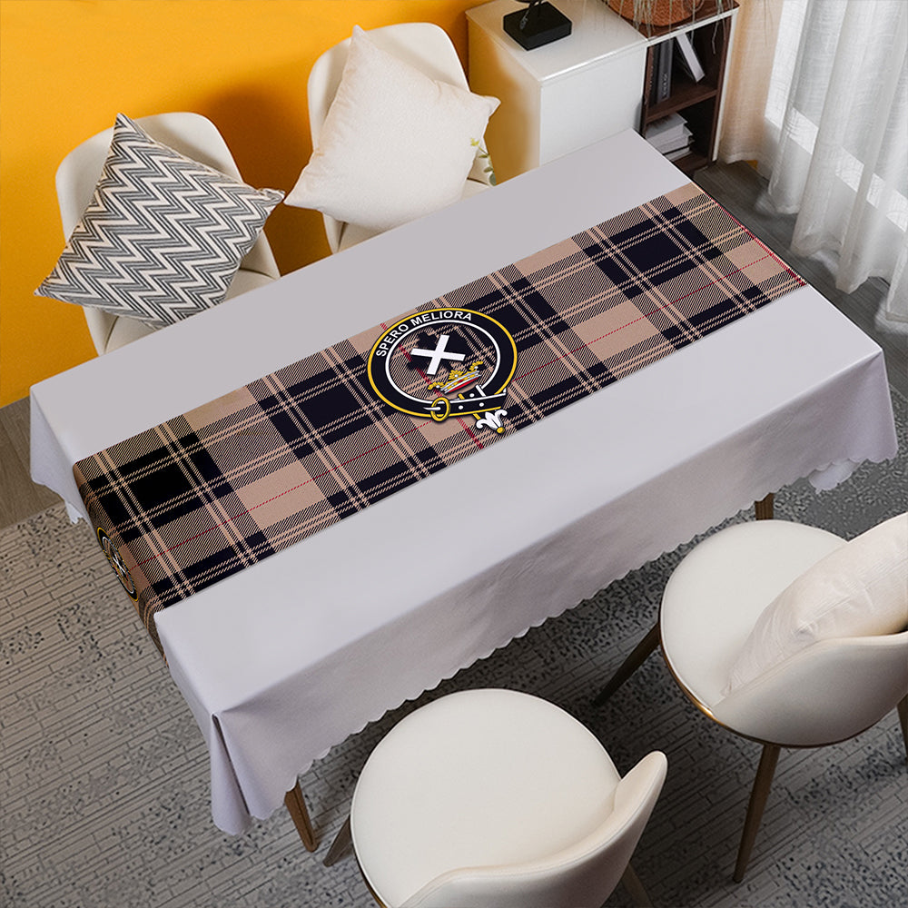 Moffat Weathered Tartan Crest Table Runner