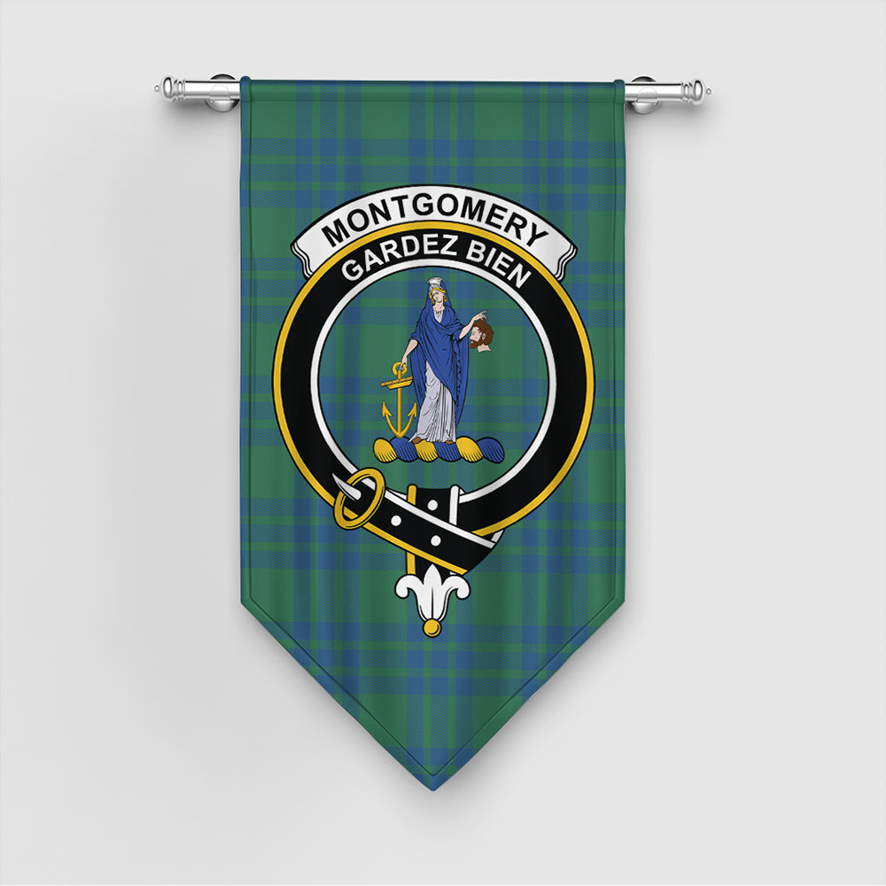 Montgomery Ancient Tartan Crest Gonfalon