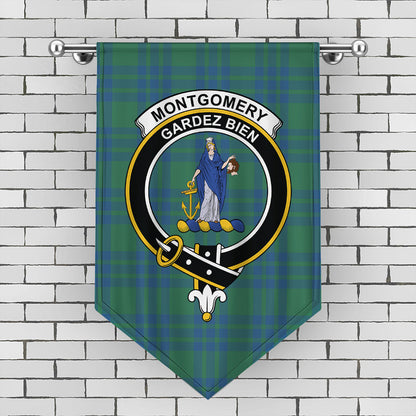 Montgomery Ancient Tartan Crest Gonfalon