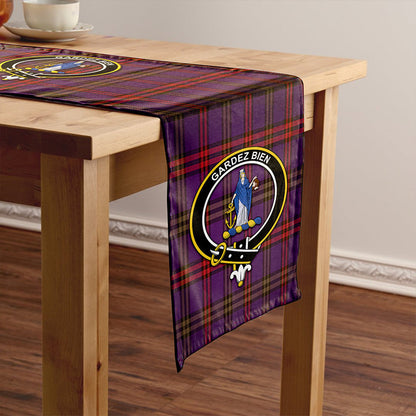 Montgomery Weathered Tartan Crest Table Runner