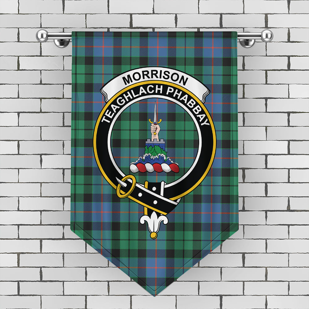 Morrison Ancient Tartan Crest Gonfalon