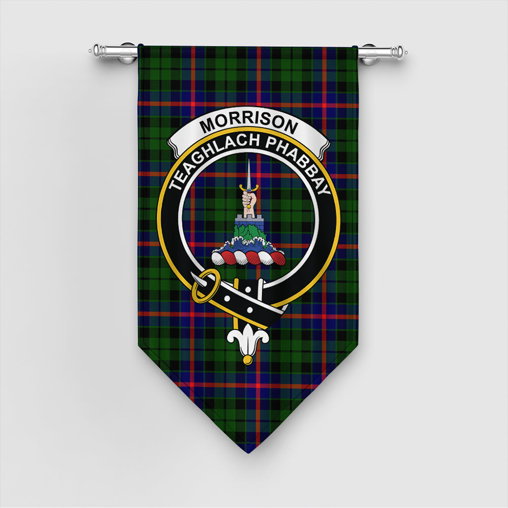 Morrison Modern Tartan Crest Gonfalon