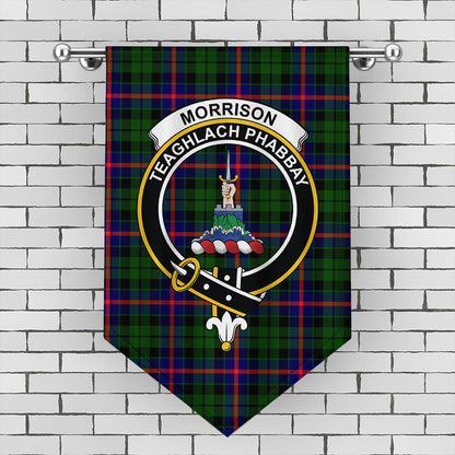 Morrison Modern Tartan Crest Gonfalon