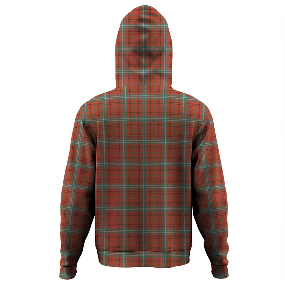 Morrison Red Ancient Tartan Plaid Hoodie