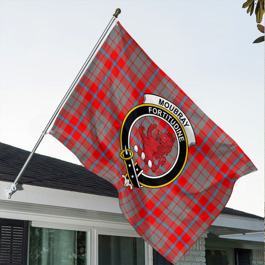 Moubray Tartan Classic Crest House Flag